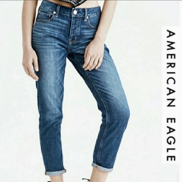 American Eagle Outfitters Denim - AEO Vintage Hi-Rise Button Fly 99% Cotton Ankle Length Jeans Size 6